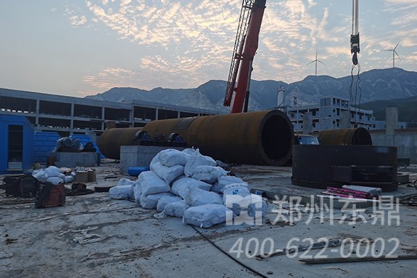 山西運(yùn)城1500噸煤泥烘干機(jī)項目安裝現(xiàn)場