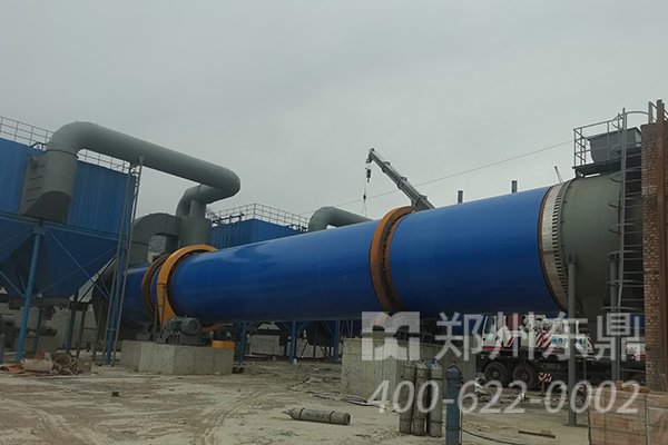 山西運城3000噸煤泥烘干機項目安裝現(xiàn)場