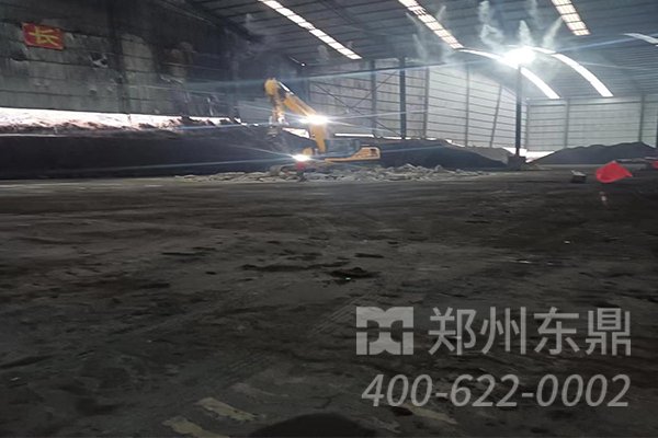 陜西咸陽煤泥烘干機基礎(chǔ)建設(shè)現(xiàn)場