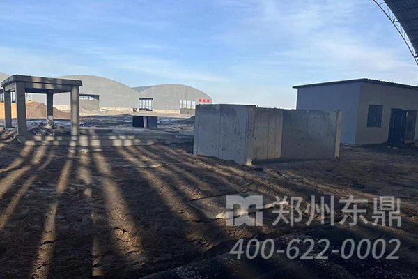 陜西咸陽煤泥烘干機設(shè)備基礎(chǔ)建設(shè)施工現(xiàn)場