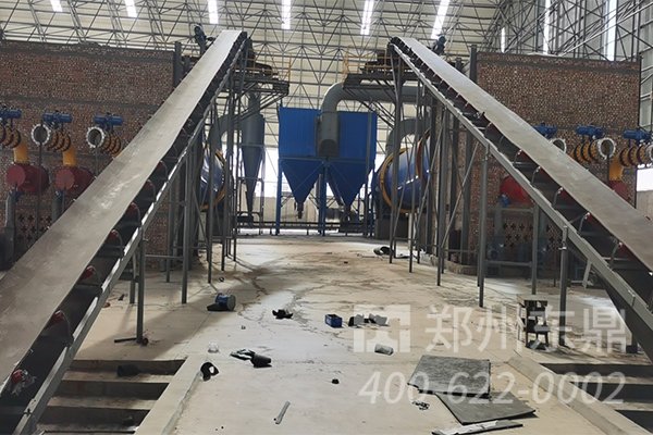 山西煤泥烘干機設備安裝現場實拍